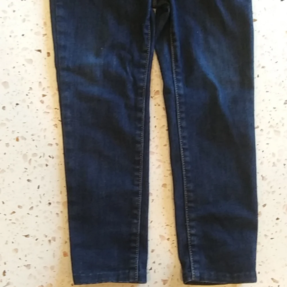 Old Navy | Dark Stretch Denim Ballerina Jeggings Zipper Front | 10